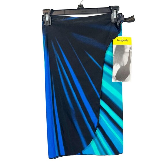 NEW Vintage Sarong Swim Cover Ups Reptile Artsy Deadstock One Size Lot of 3 - Picture 5 of 7